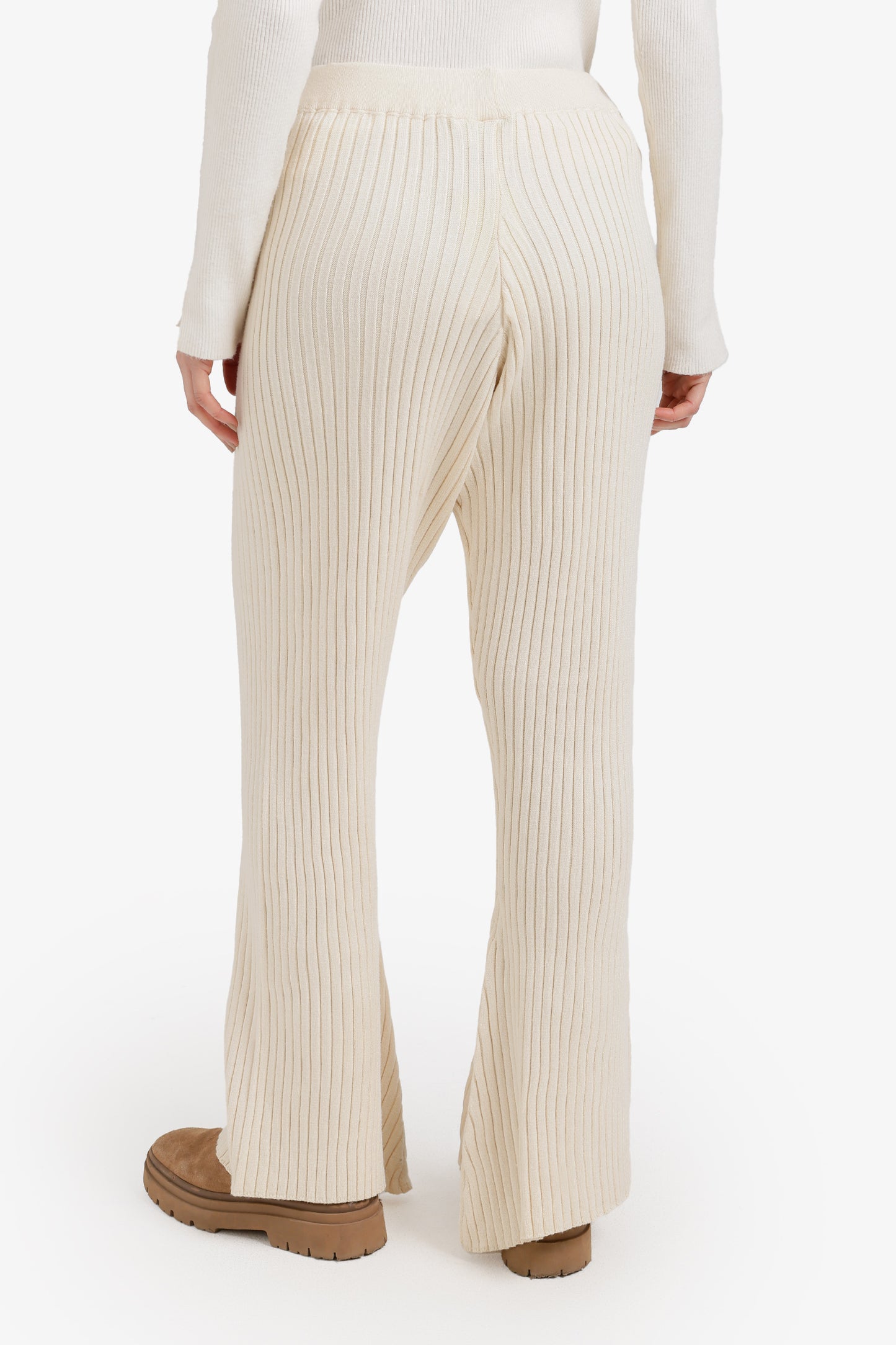 Ribbed Flare Pants