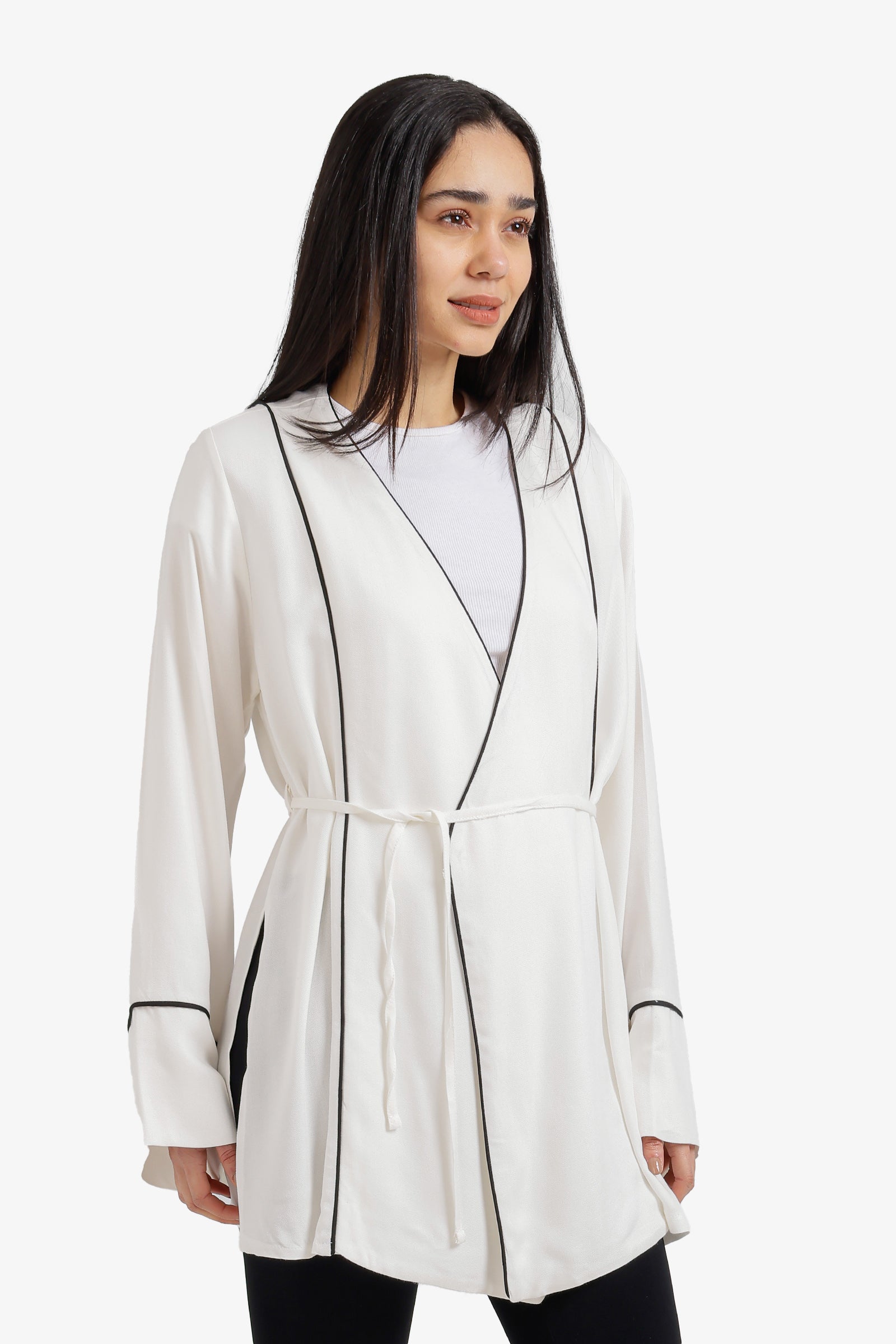 كيمونو بحزام قابل للفصل