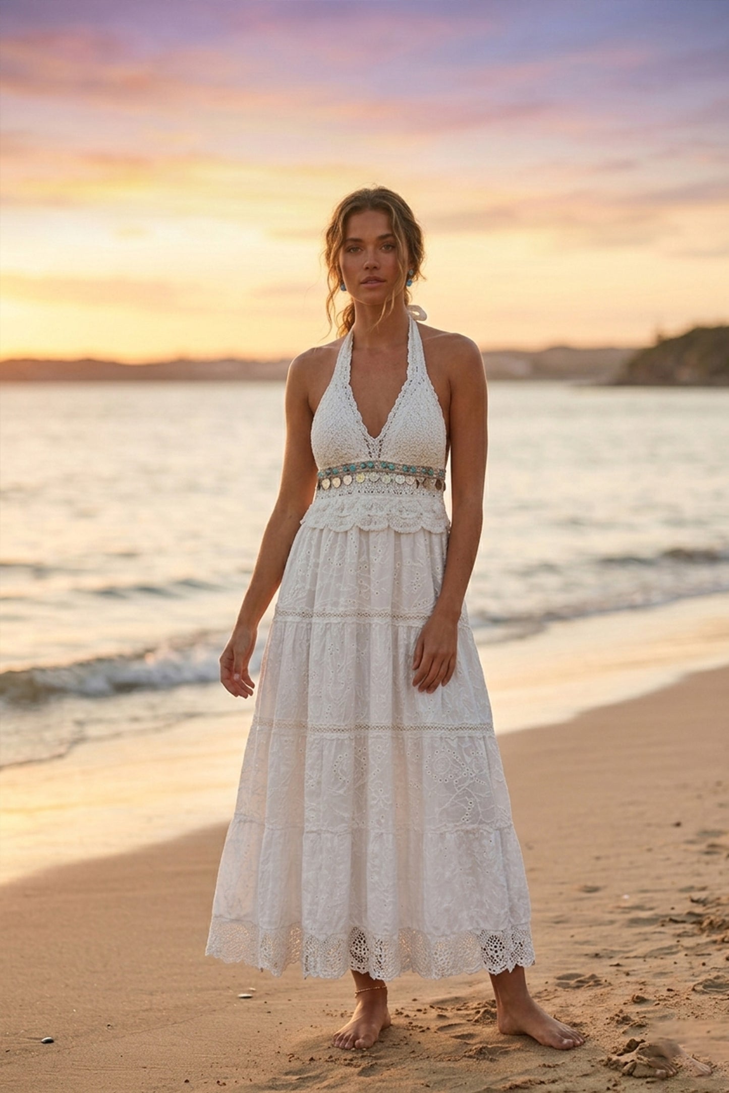 Crochet Maxi Beach Dress