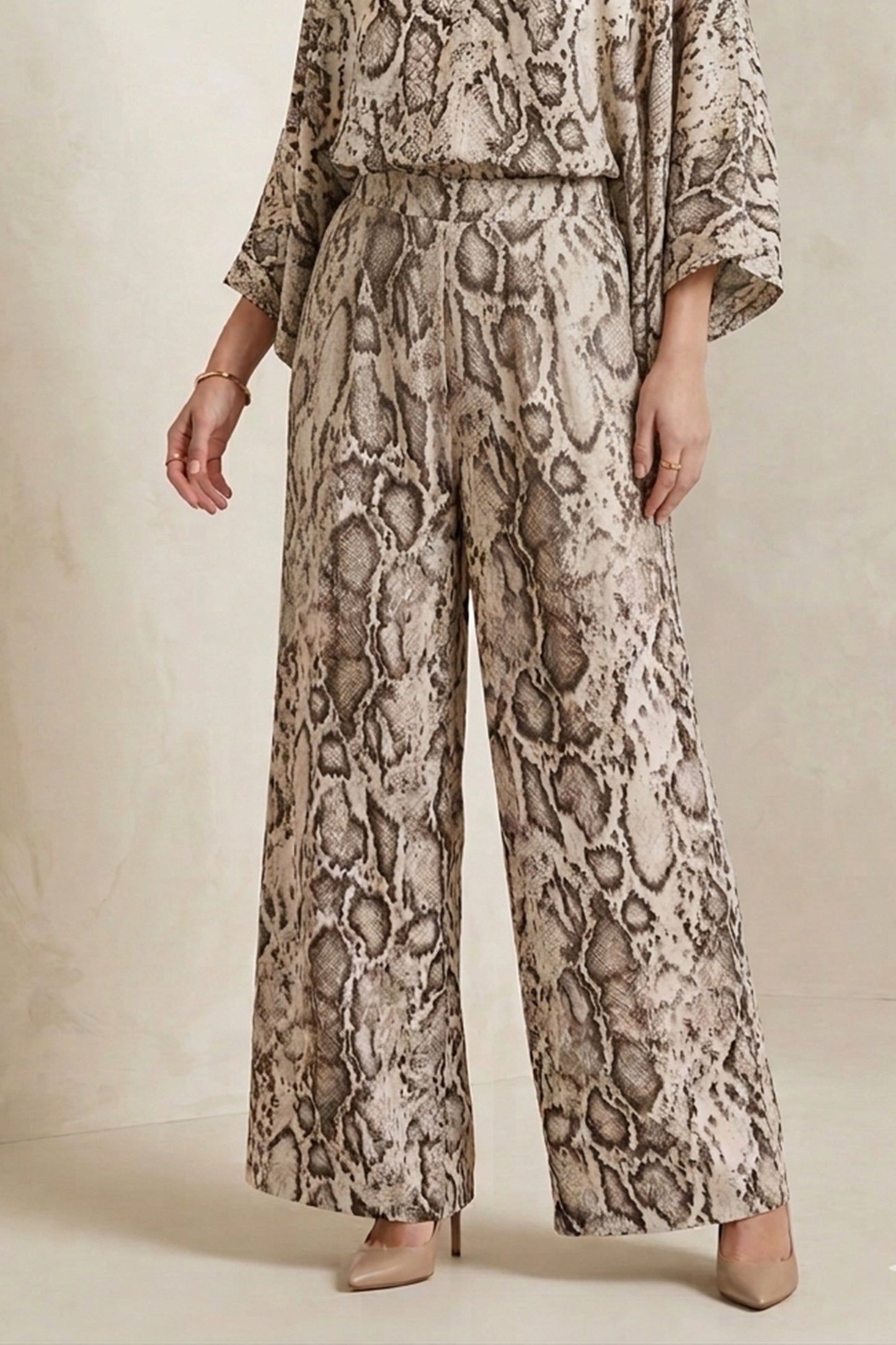 Snake-Print Pants