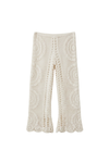 Embroidered Crochet Beach Pants