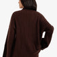 Mock Neck Ribbed Pullover