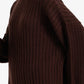 Mock Neck Ribbed Pullover