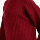 Mock Neck Ribbed Pullover