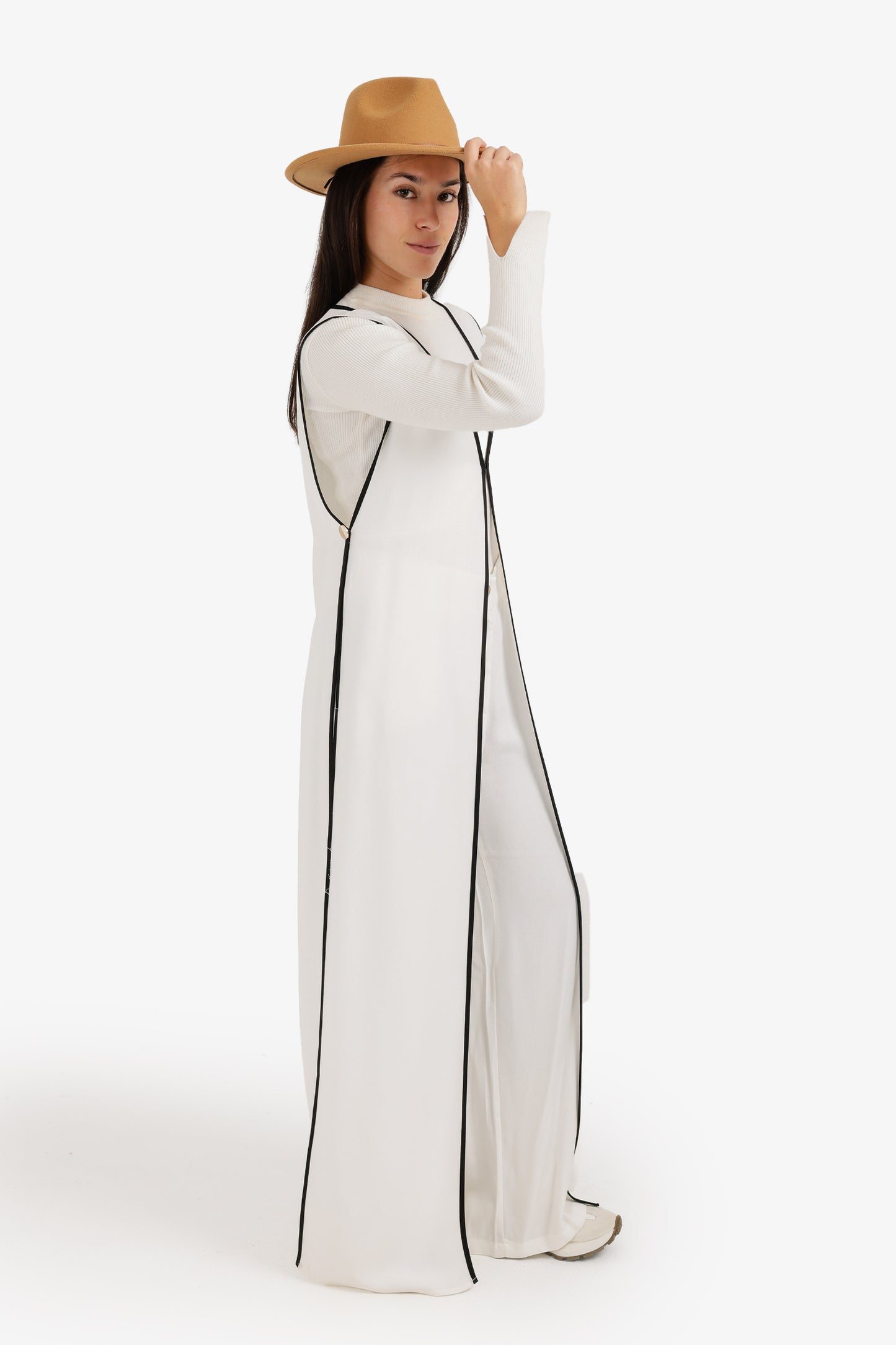 Sleeveless Long Vest