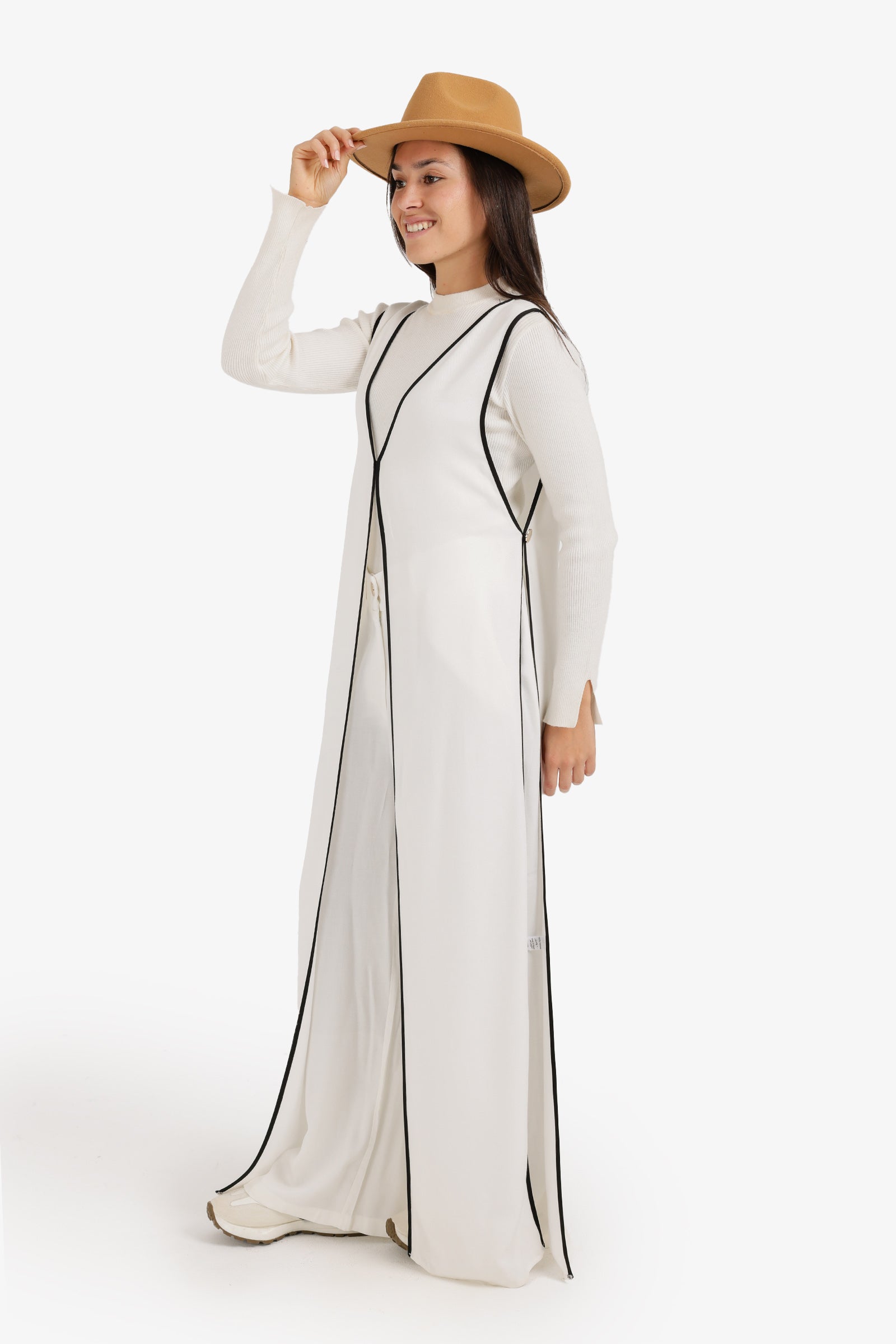 Sleeveless Long Vest