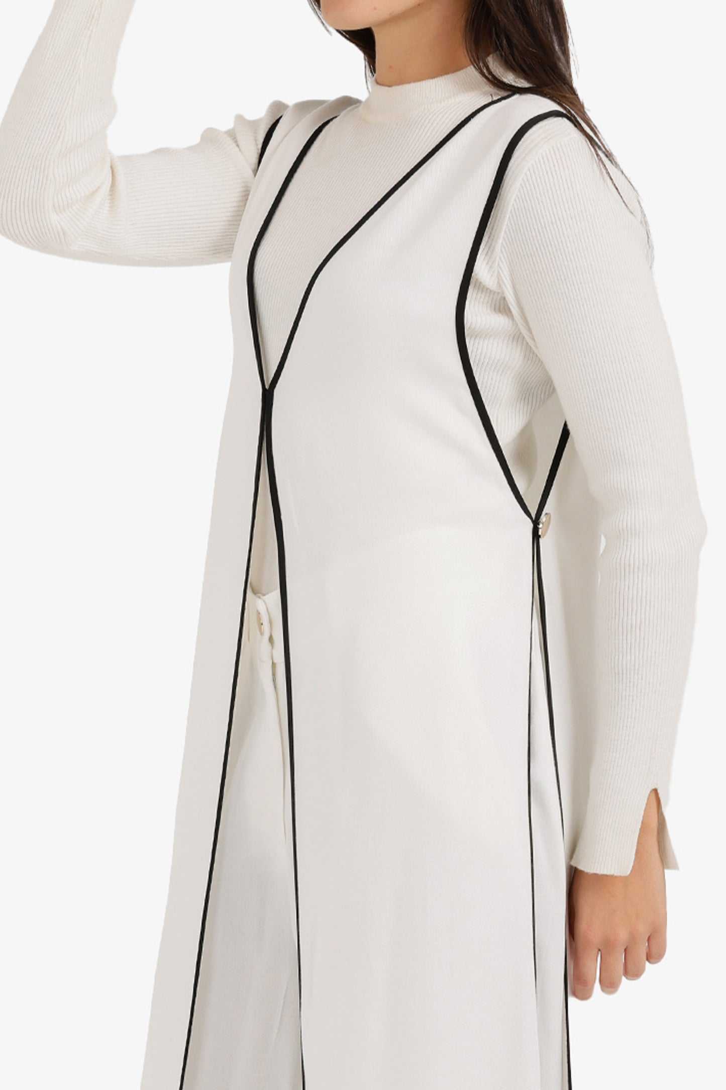 Sleeveless Long Vest