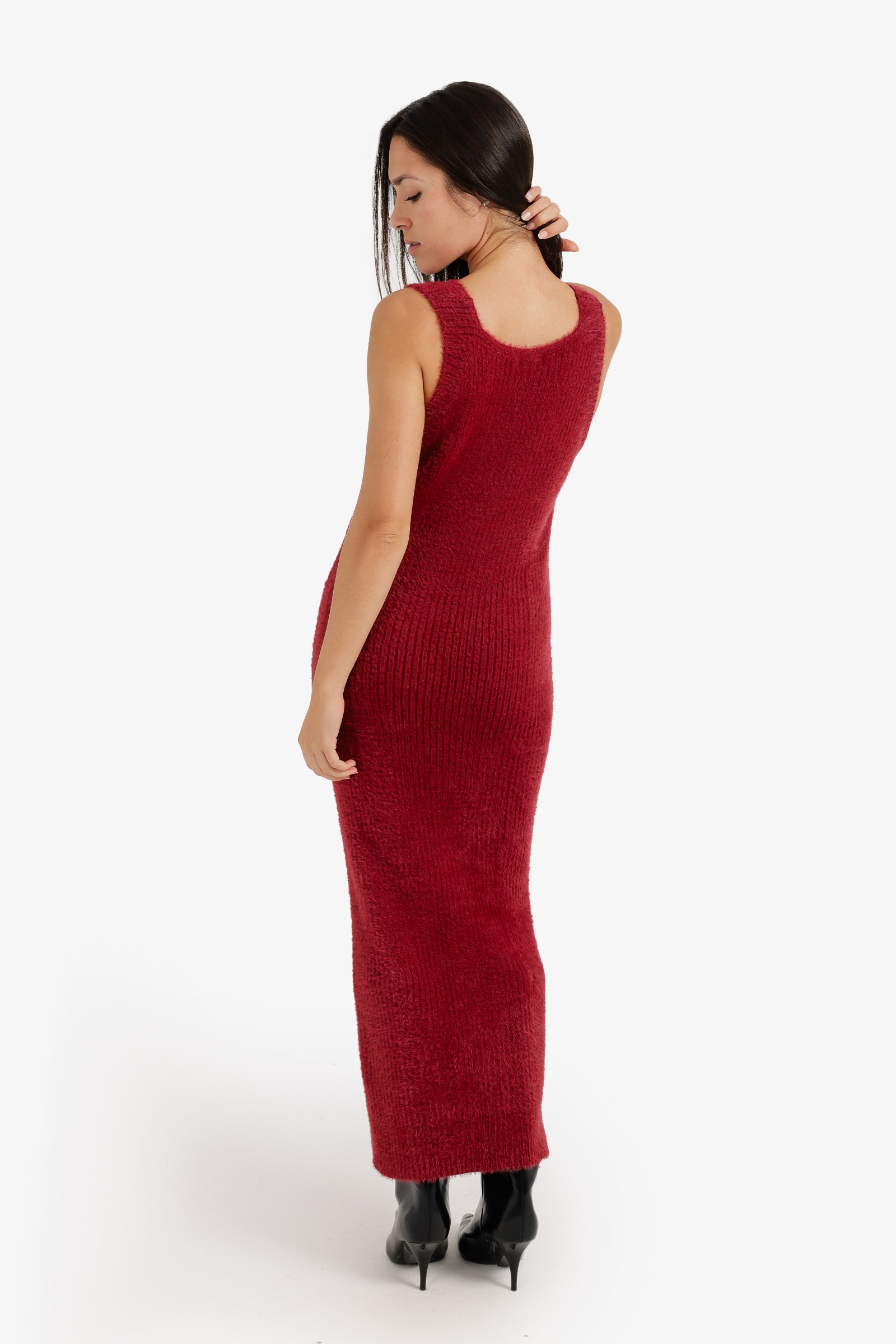 V-Neck Midi Dress