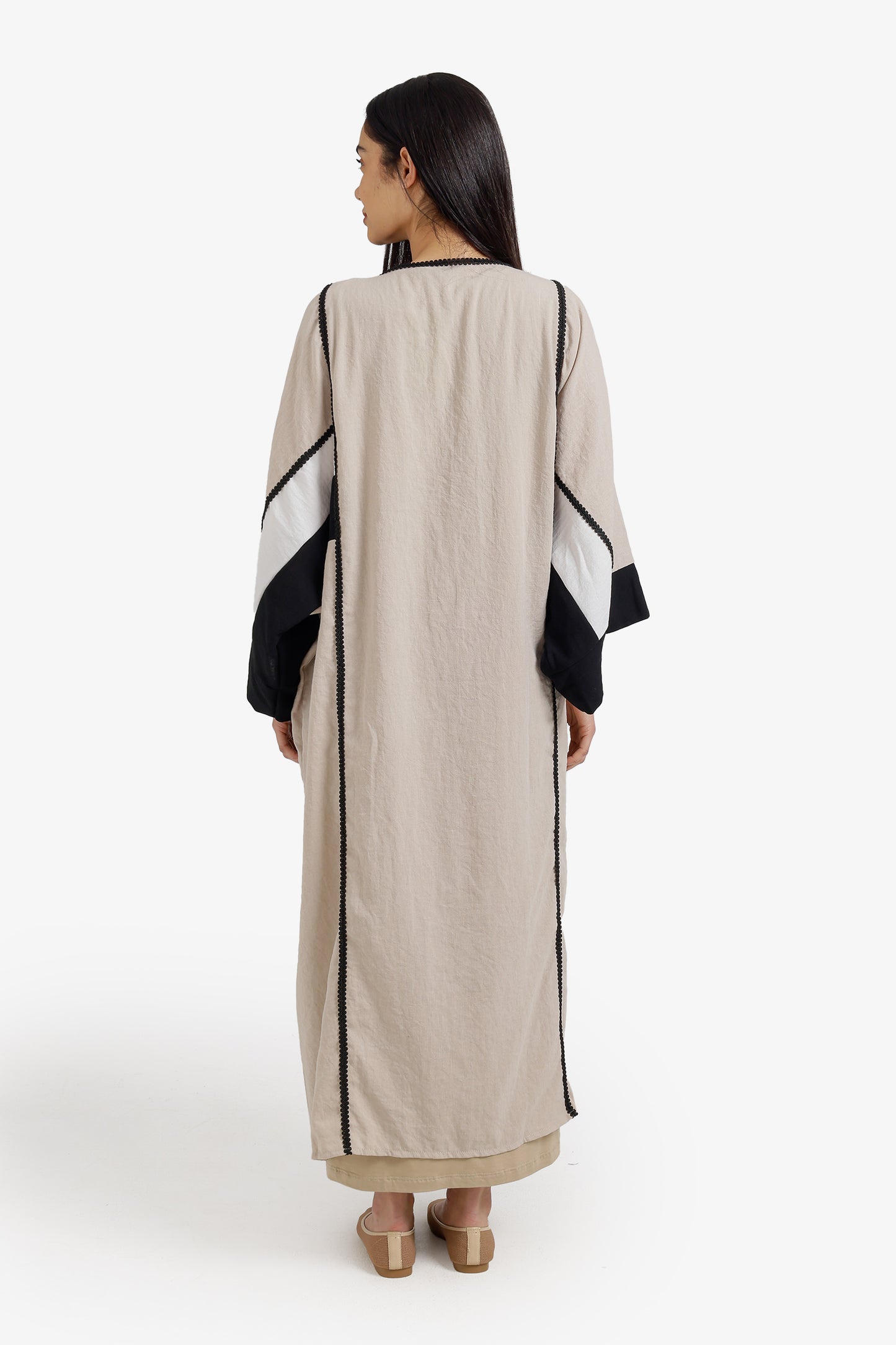 Contrast Panels Kimono