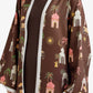 Printed Kimono with Contrast Trims