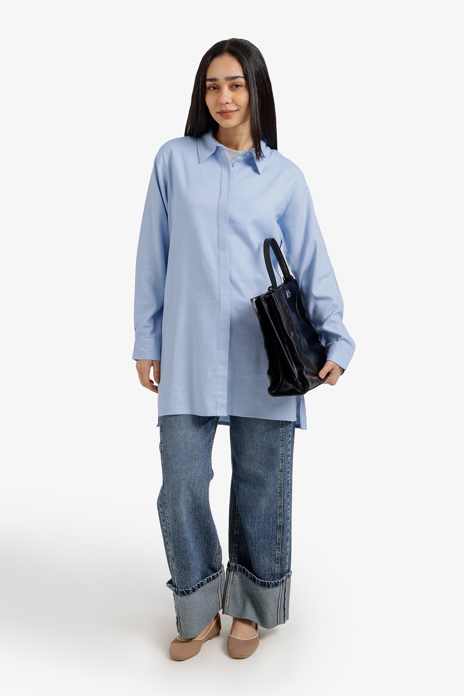 Hidden Full Placket Shirt