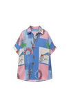 Patchwork Print Shirt