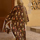 Printed Kimono with Contrast Trims
