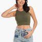 Sleeveless Ribbed Crop Top