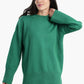 Pullover with Wide Ribbed Hem