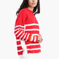 Pullover with White Stripes