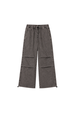 Relaxed Fit Drawstring Denim Pants