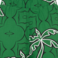 Palm Printed Green Pants