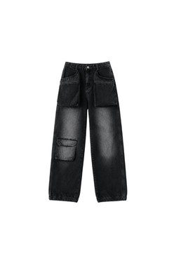 Washed Dark Grey Jeans