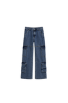 Denim Cargo Pants