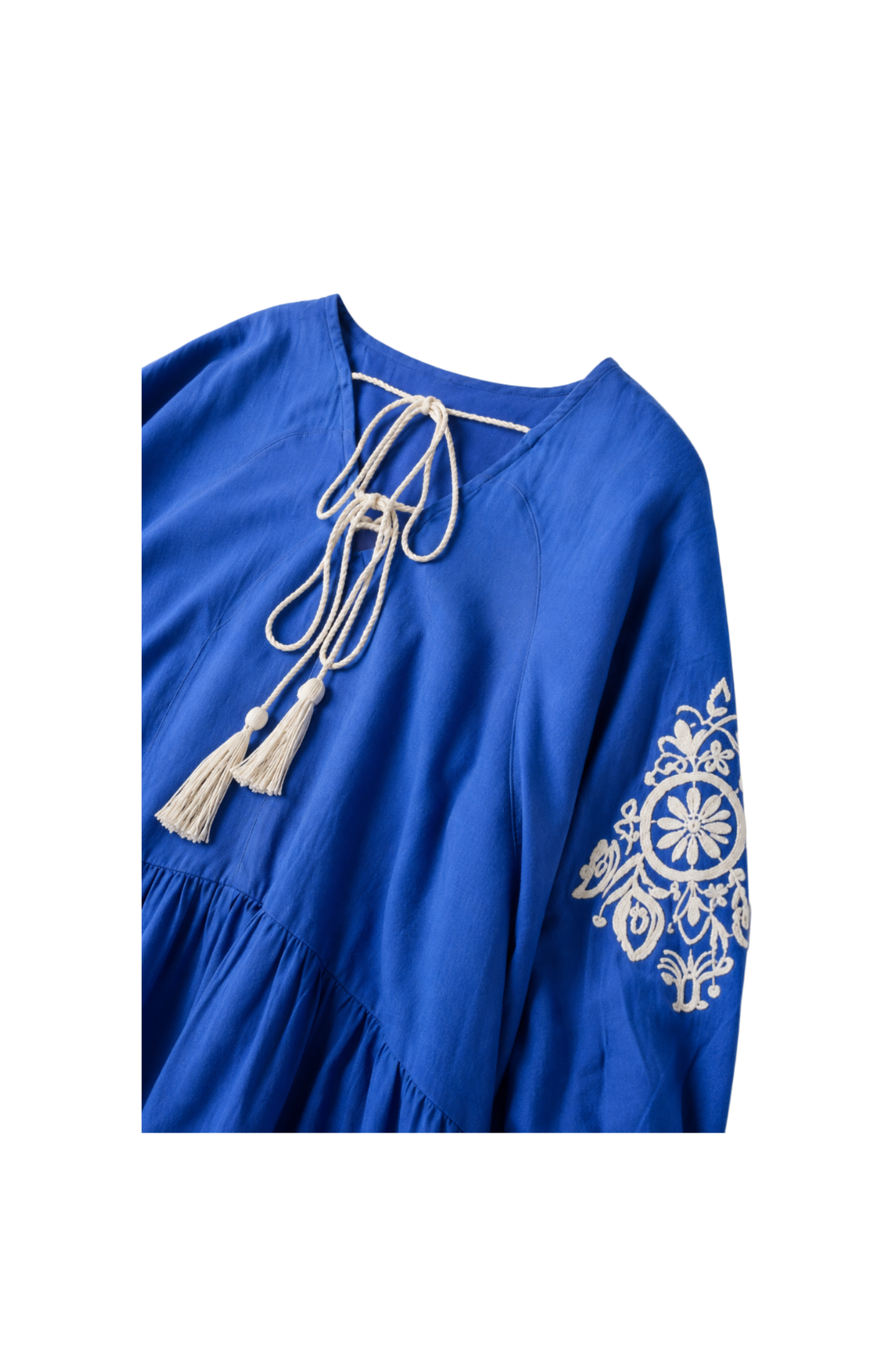 Embroidered Tencel Maxi Dress