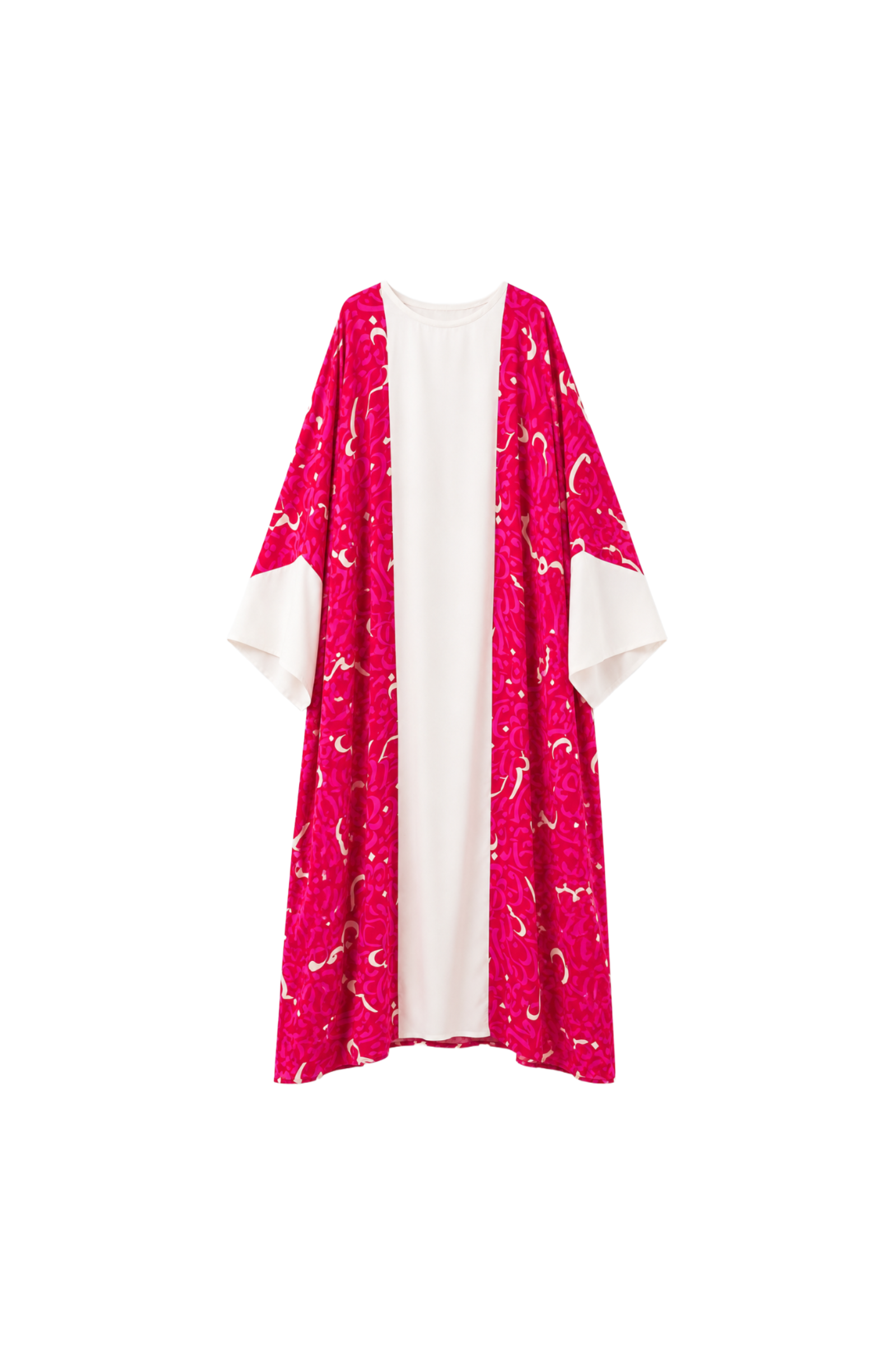 Printed Arabic Letters Abaya