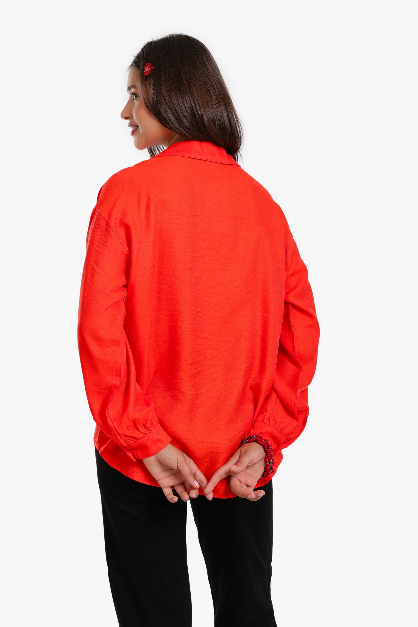 V-Neck Tencel Blouse