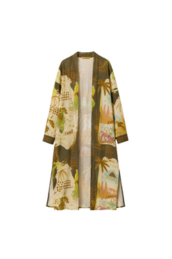 Mandarin Collar Shirt Dress