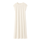 Solid Viscose Midi Dress