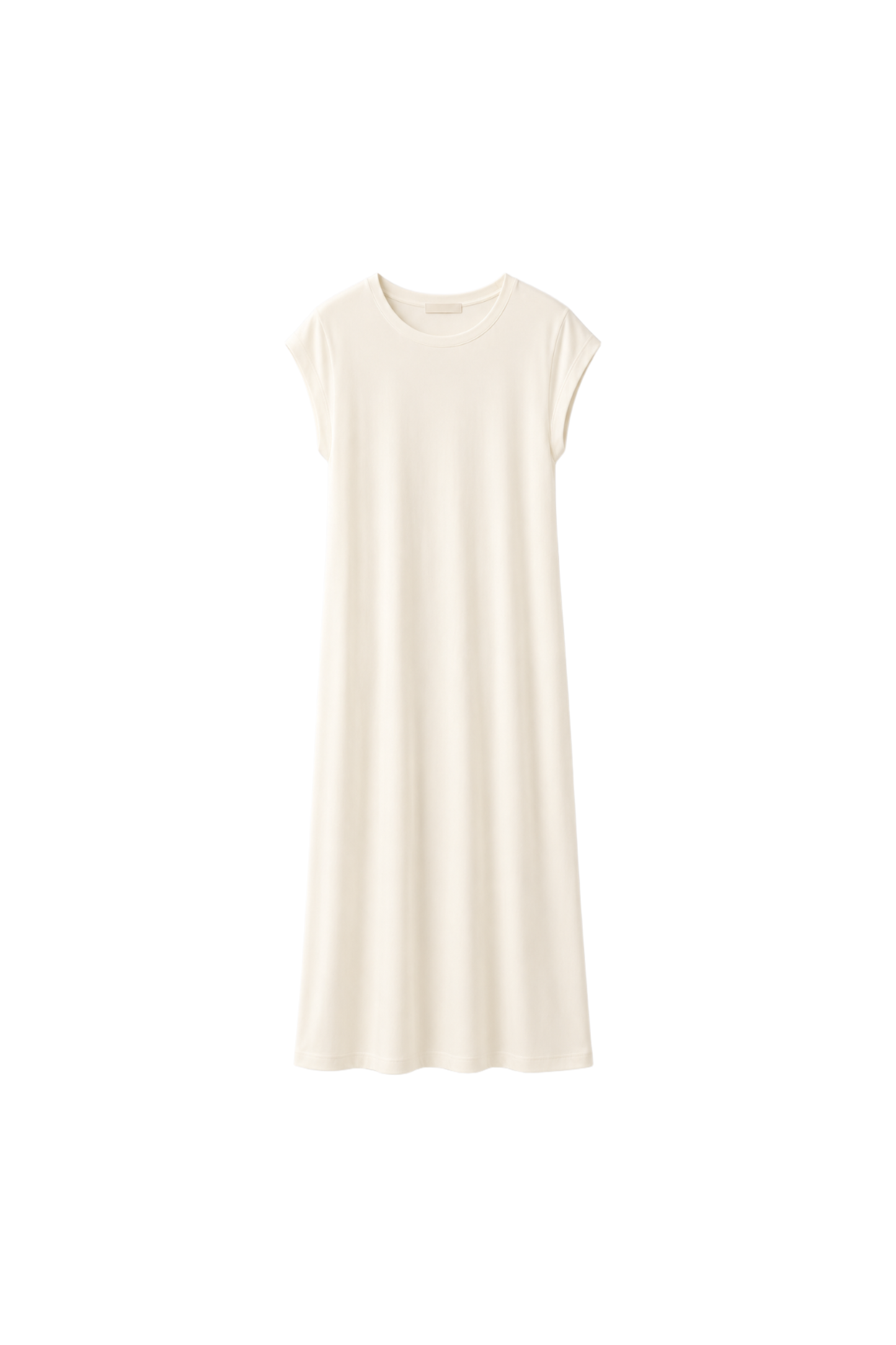 Solid Viscose Midi Dress
