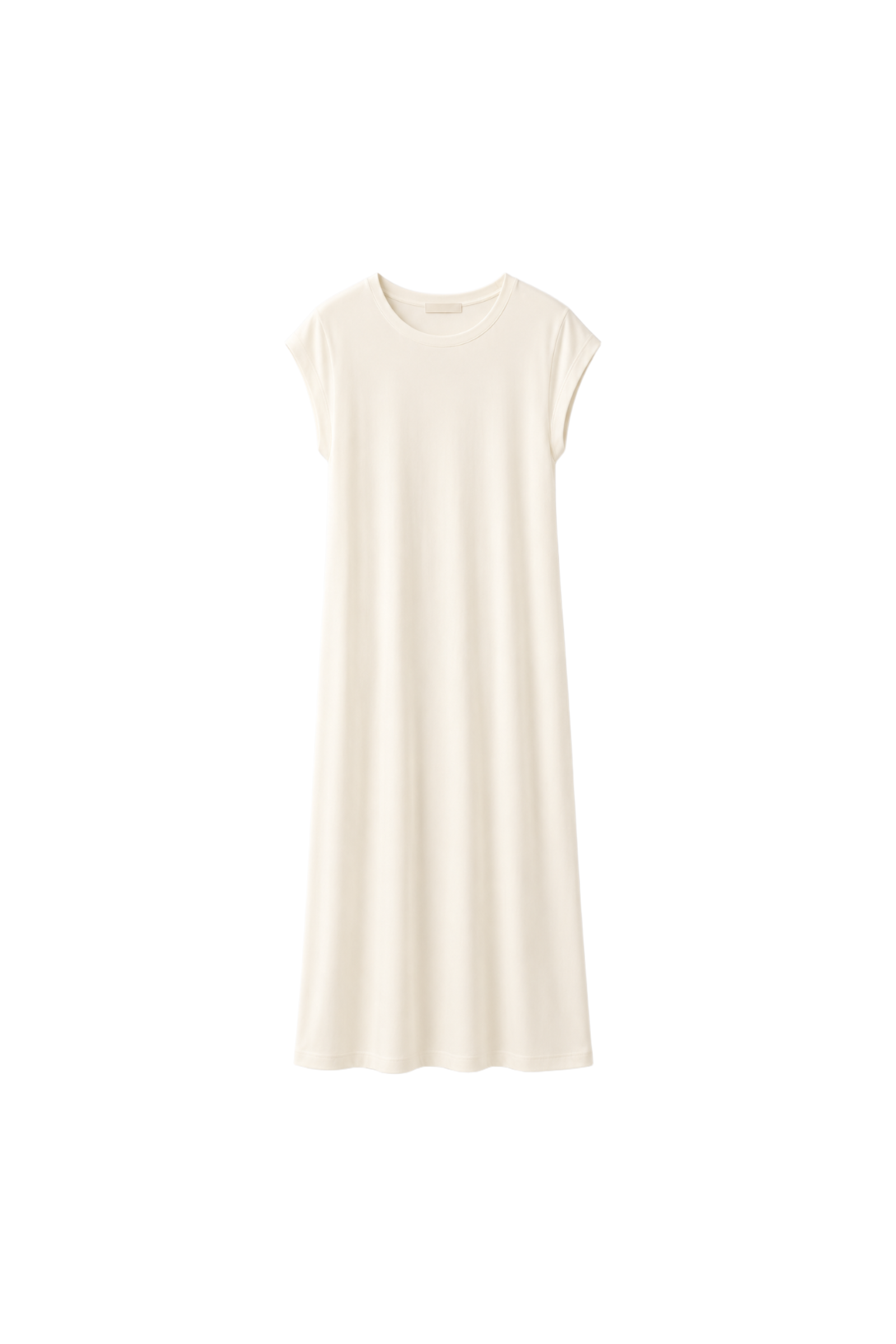 Solid Viscose Midi Dress