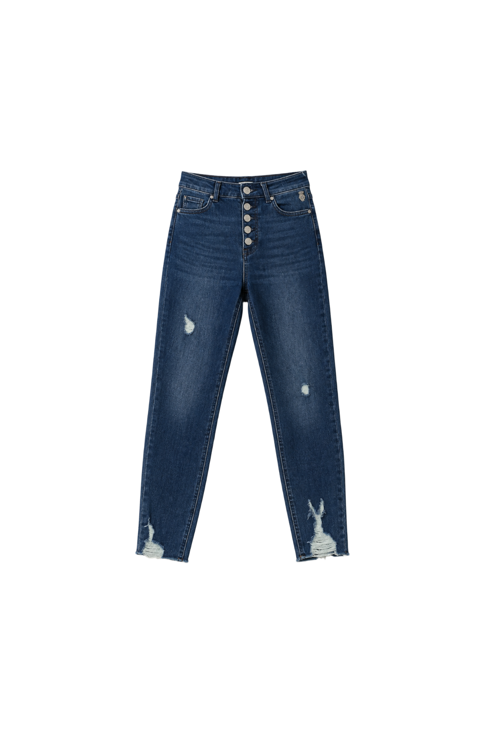Distressed High Waist Jeans