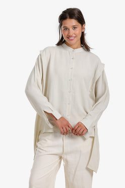 Asymmetric Hem Shirt