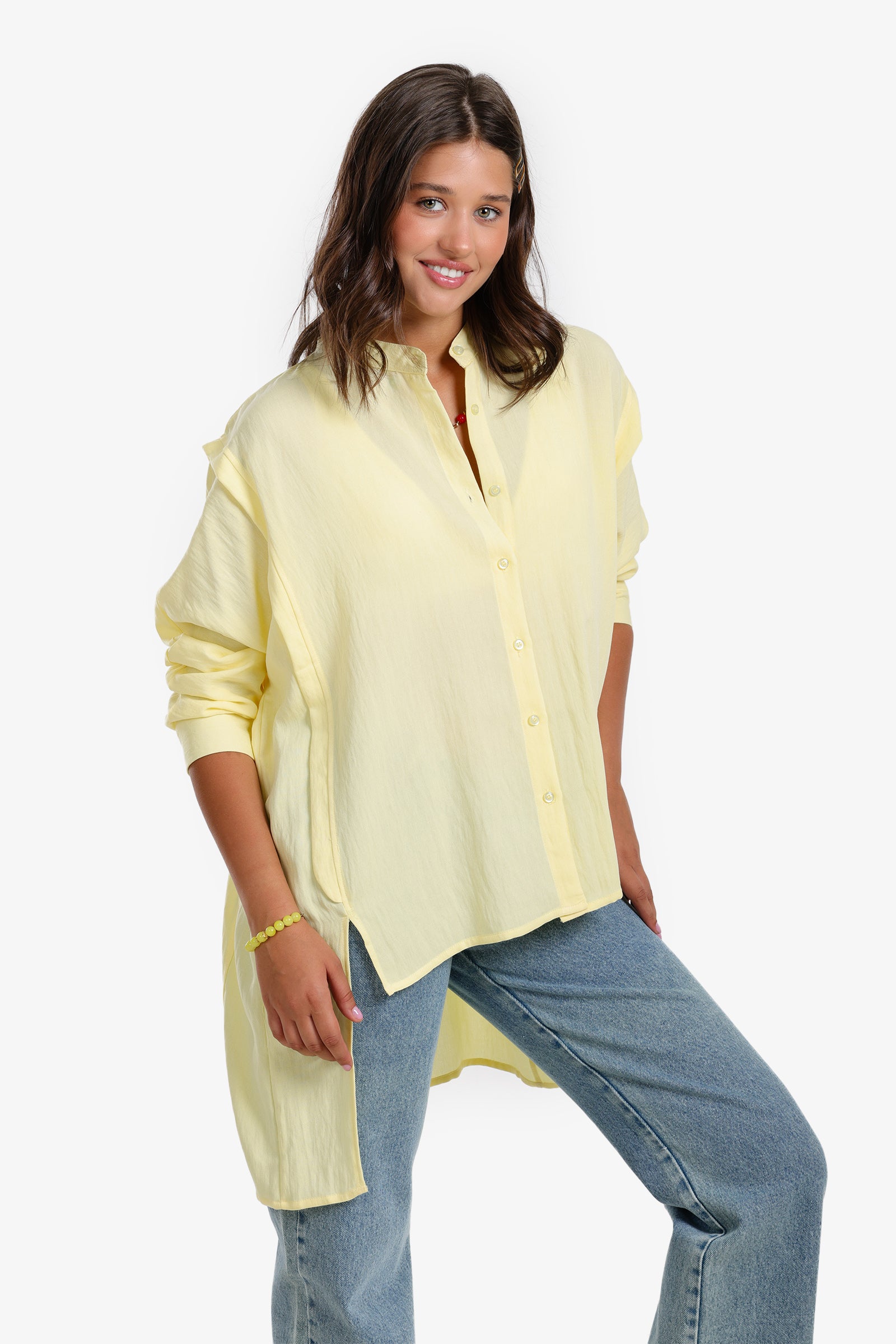 Asymmetric Hem Shirt