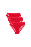 Pack of 3 Bikini Panties with Lace
