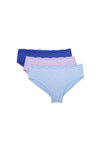 Cotton Lace Bikini Panties - Pack of 3