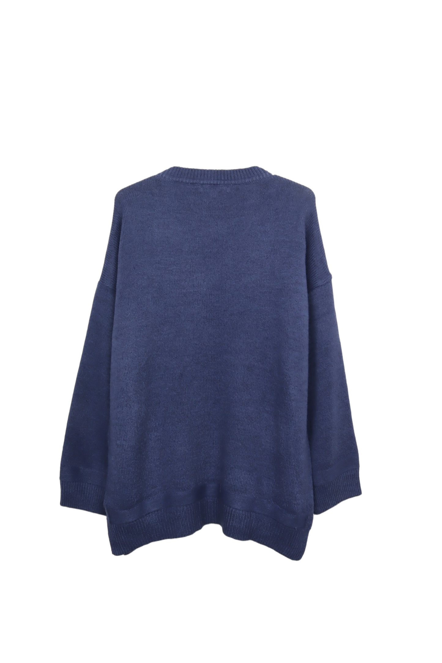 بلوفر مضلع بياقة على شكل V