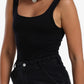 Microfiber Square Neck Bodysuit
