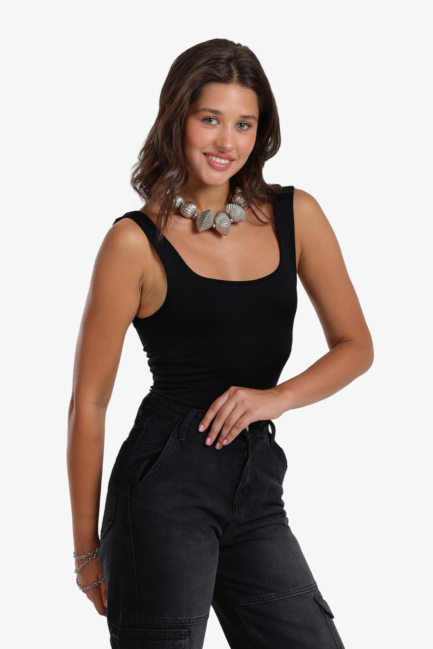 Microfiber Square Neck Bodysuit