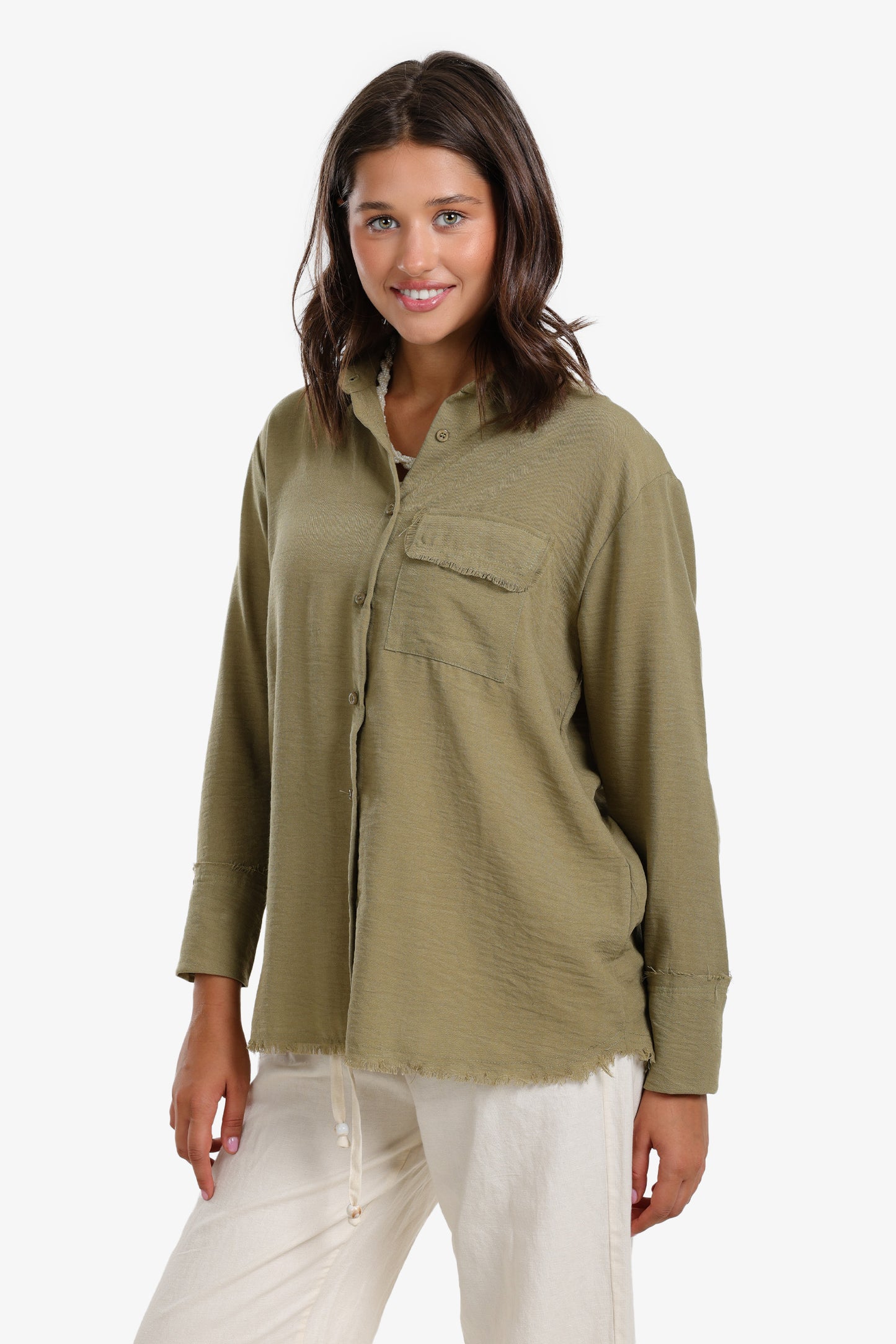 Relaxed Fit Tencel Shirt
