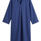 Tencel Collared V-Neck Dress