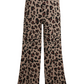 Leopard Flare Pants