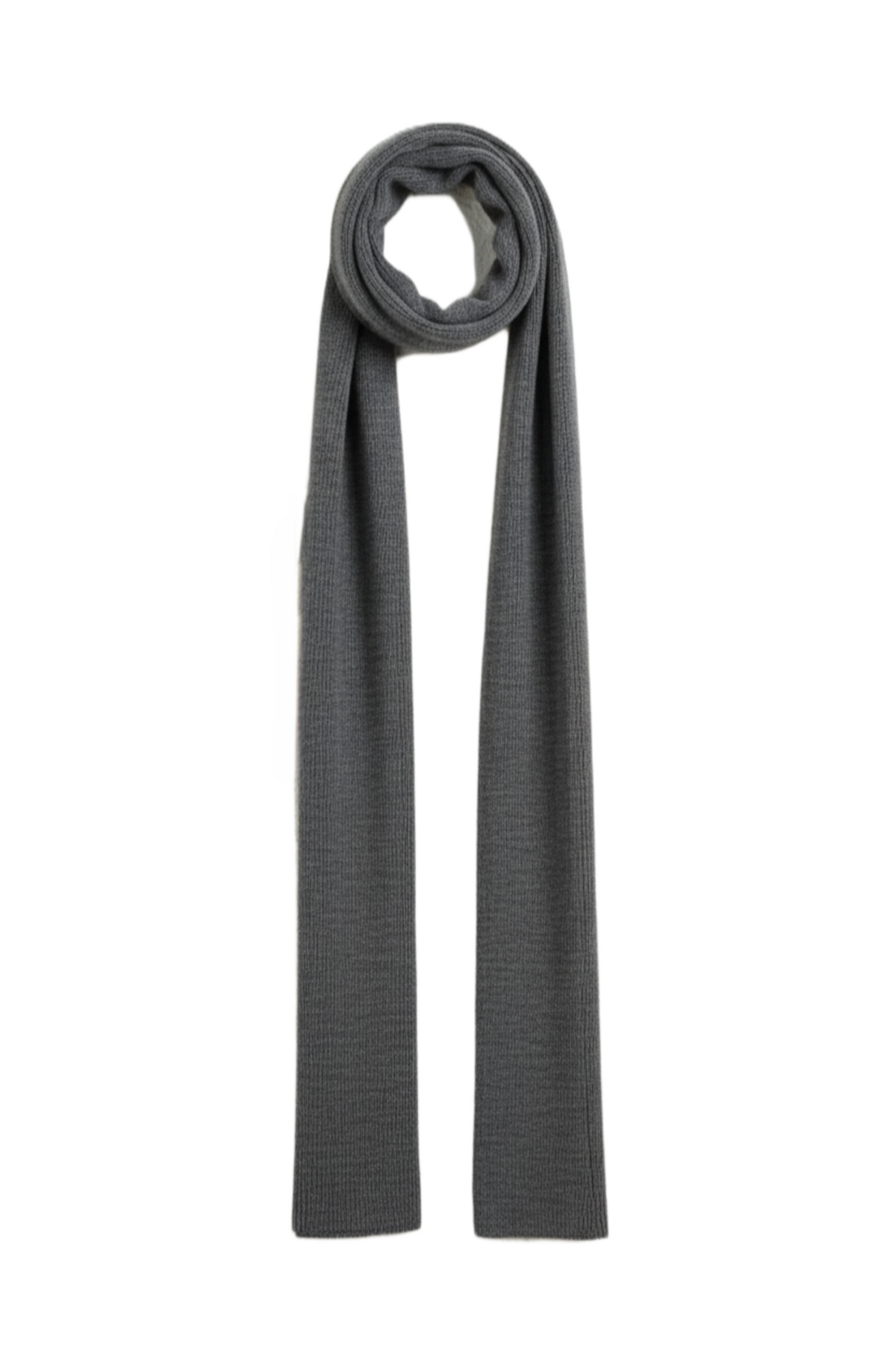 Soft Ribbed Knitted Scarf