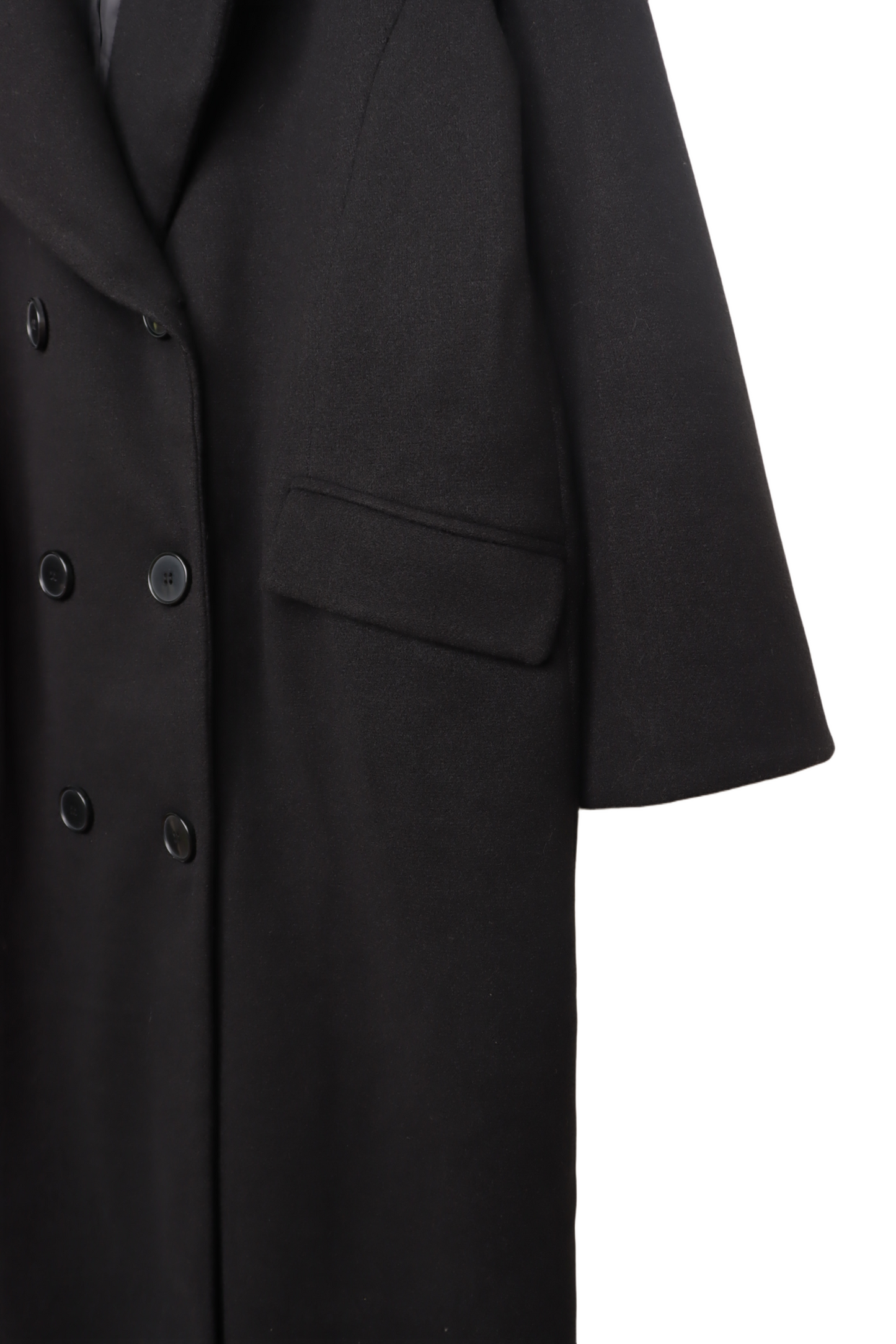 Midi Coat With Notch Collar