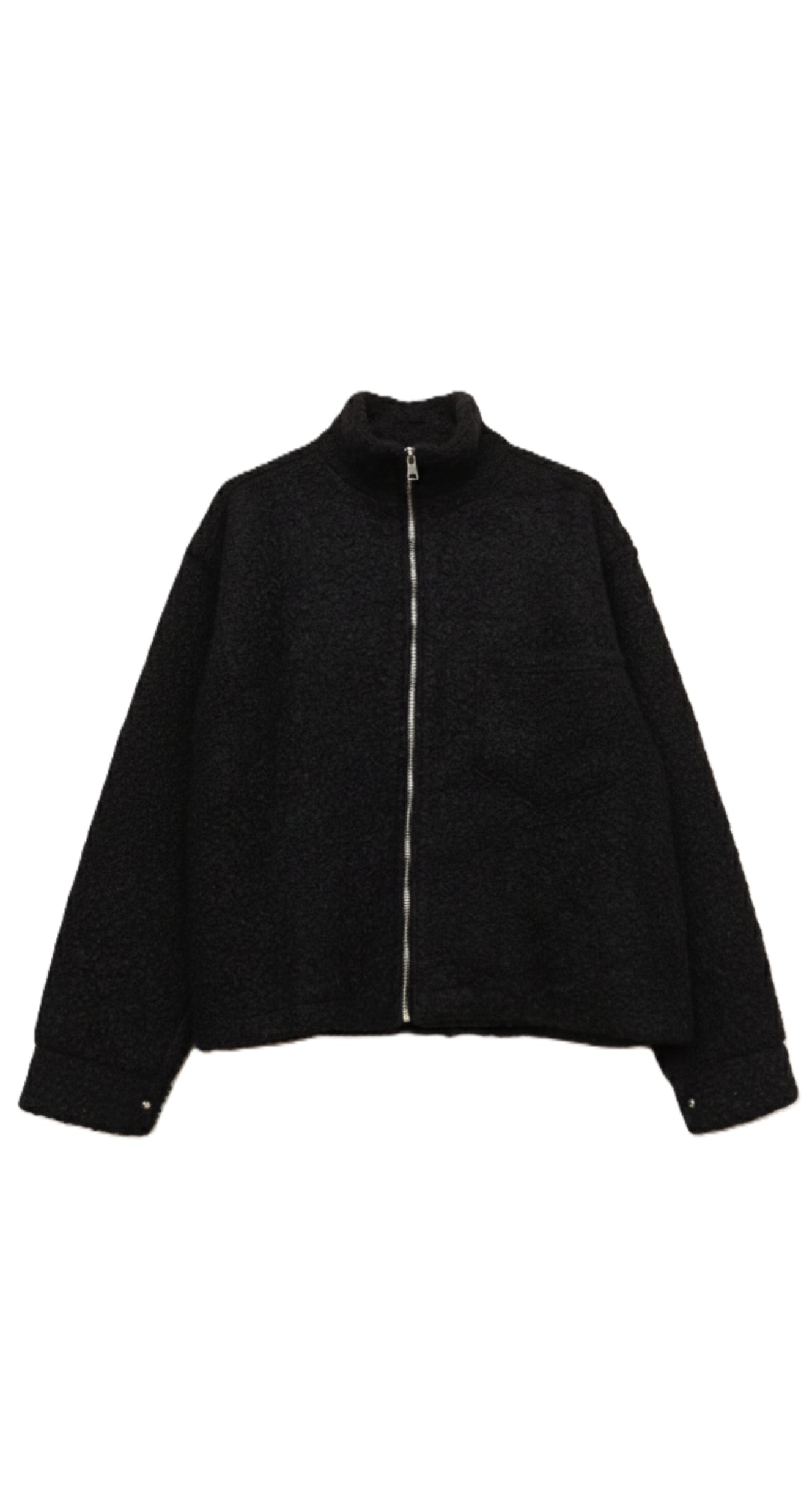 Stand Collar Wool Jacket