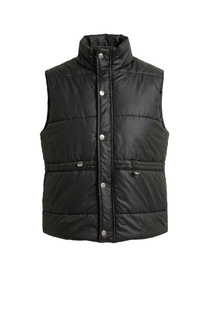 High Neck Puffer Vest