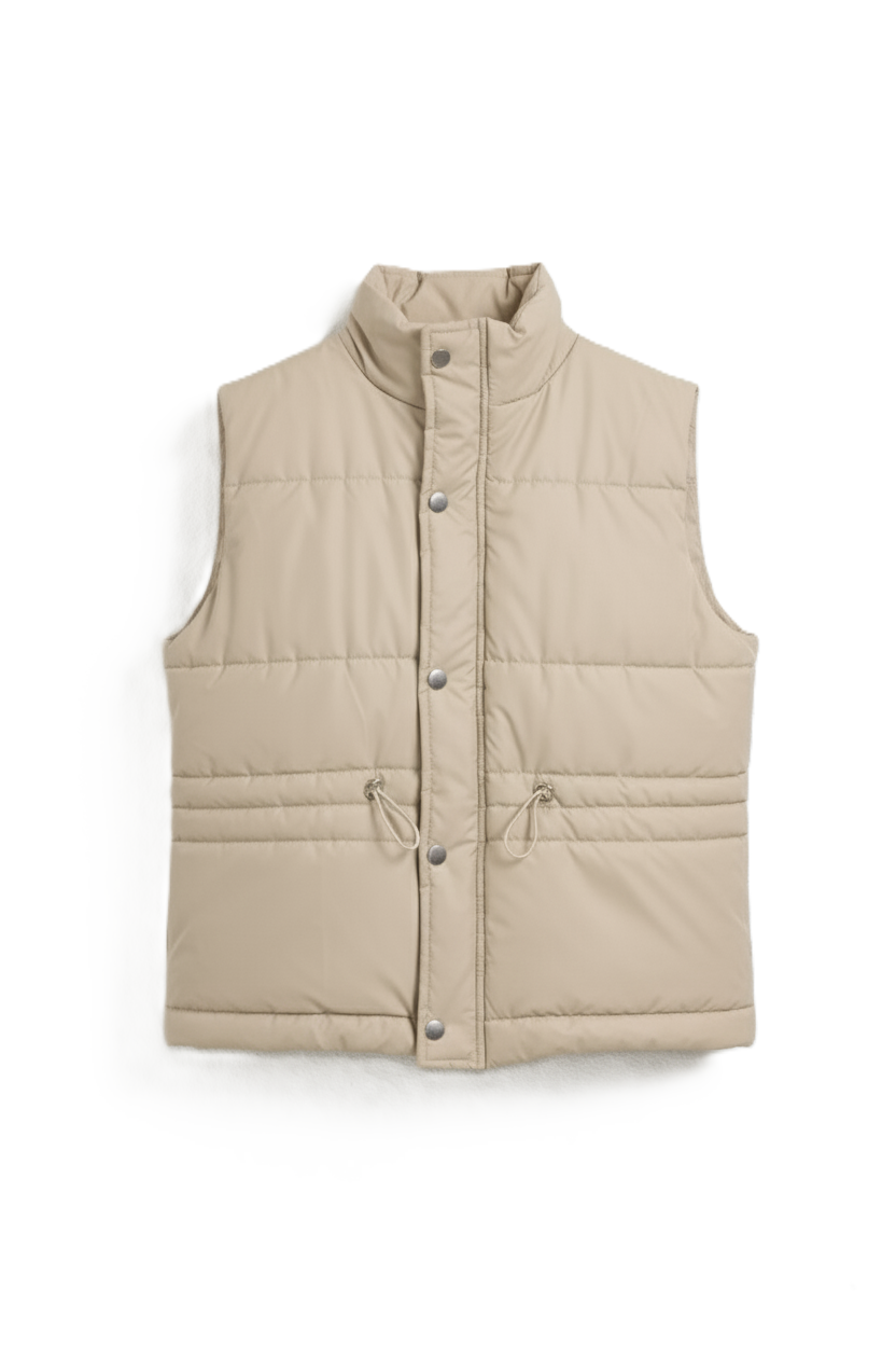 High Neck Puffer Vest