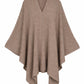 Asymmetric Knitted Poncho
