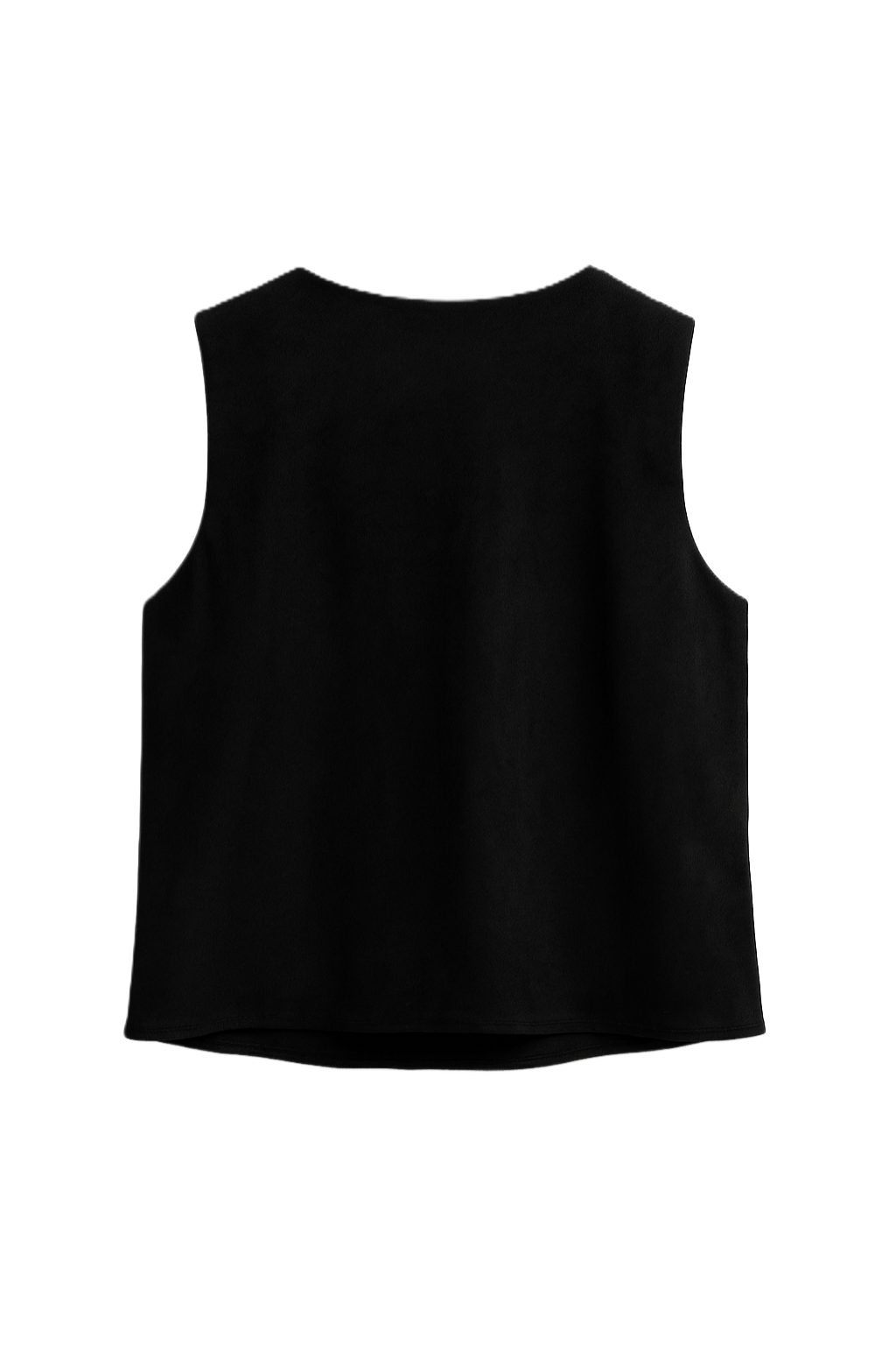 Embroidered Open Vest