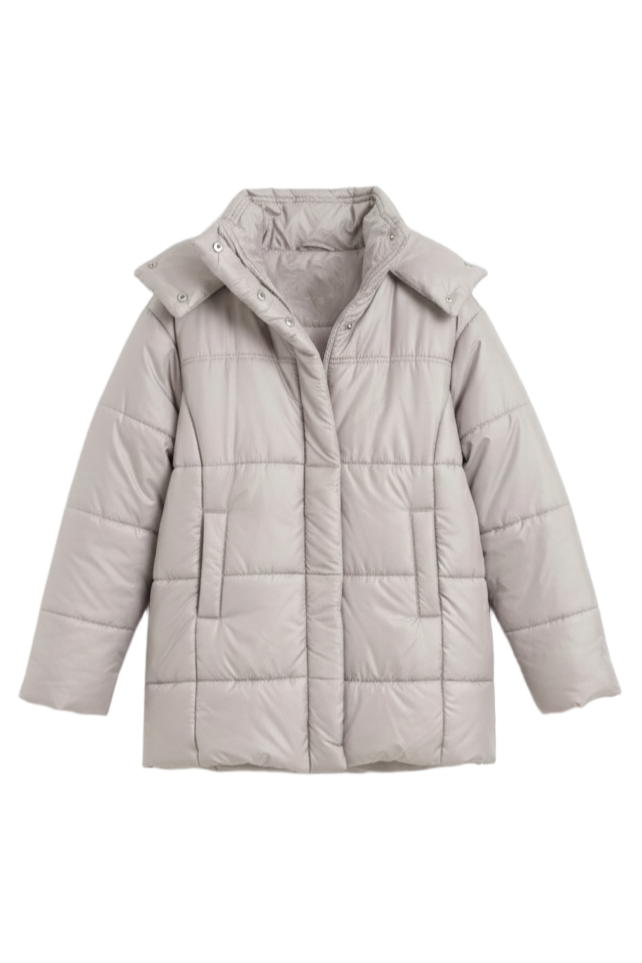 Hooded Long Puffer Jacket